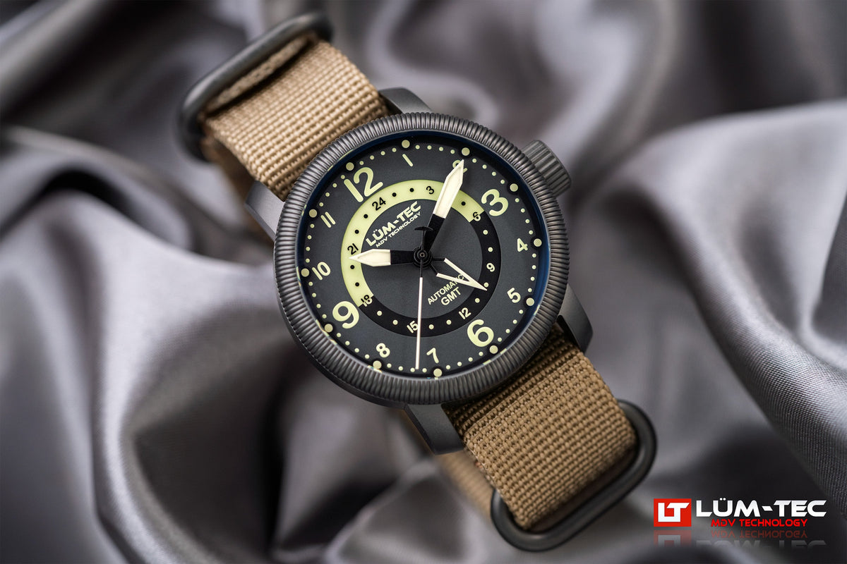 LÜM-TEC 39mm Combat B74 GMT