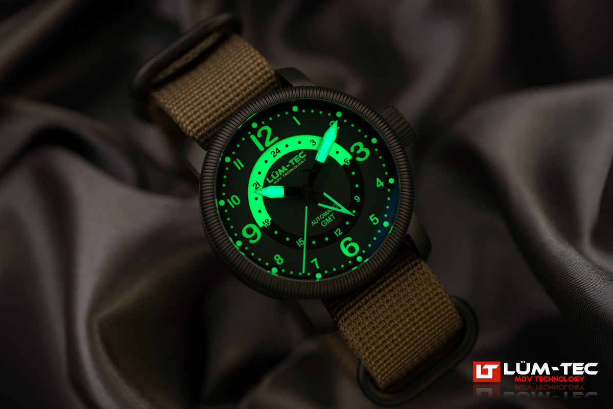 LÜM-TEC 39mm Combat B74 GMT
