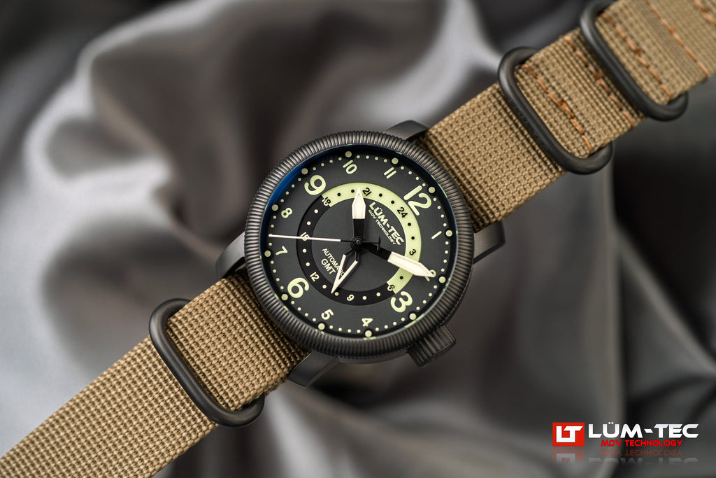 LÜM-TEC 39mm Combat B74 GMT