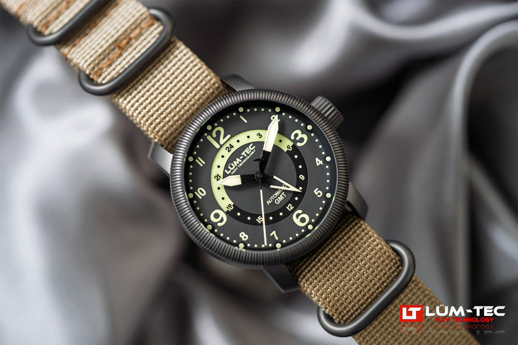 LÜM-TEC 39mm Combat B74 GMT