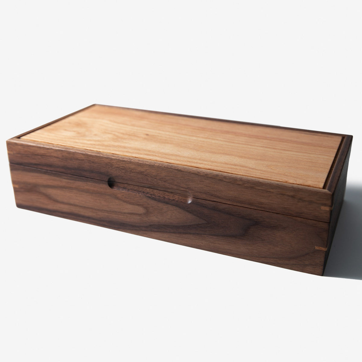 Black Walnut and Oak Watch Box - 8 Watch Compartments