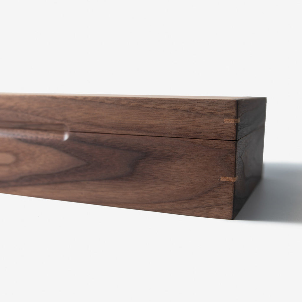 Black Walnut and Oak Watch Box - 8 Watch Compartments