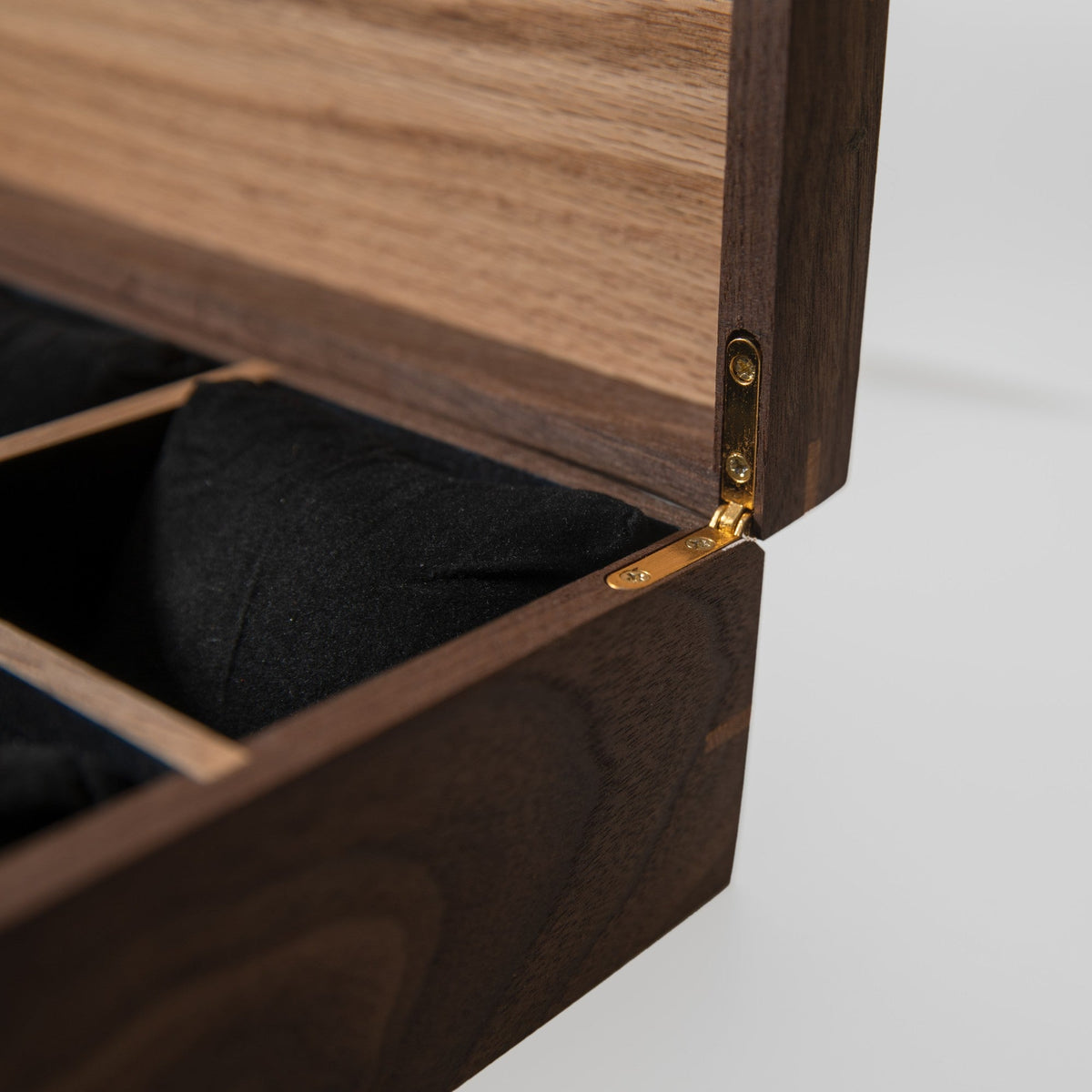 Black Walnut and Oak Watch Box - 8 Watch Compartments