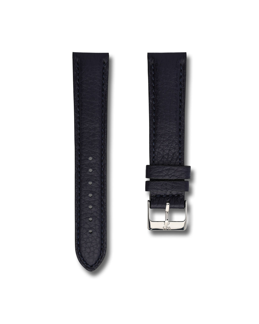 Midnight Blue Deer Leather Watch Strap 22mm
