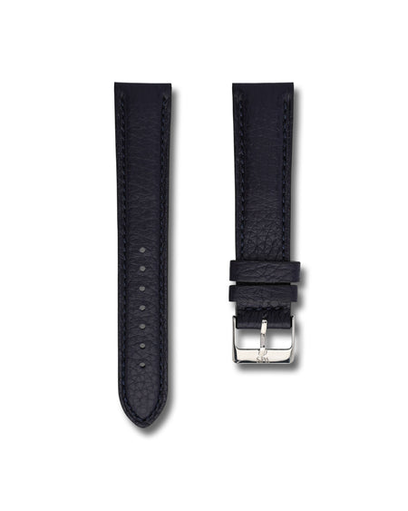 Midnight Blue Deer Leather Watch Strap 22mm