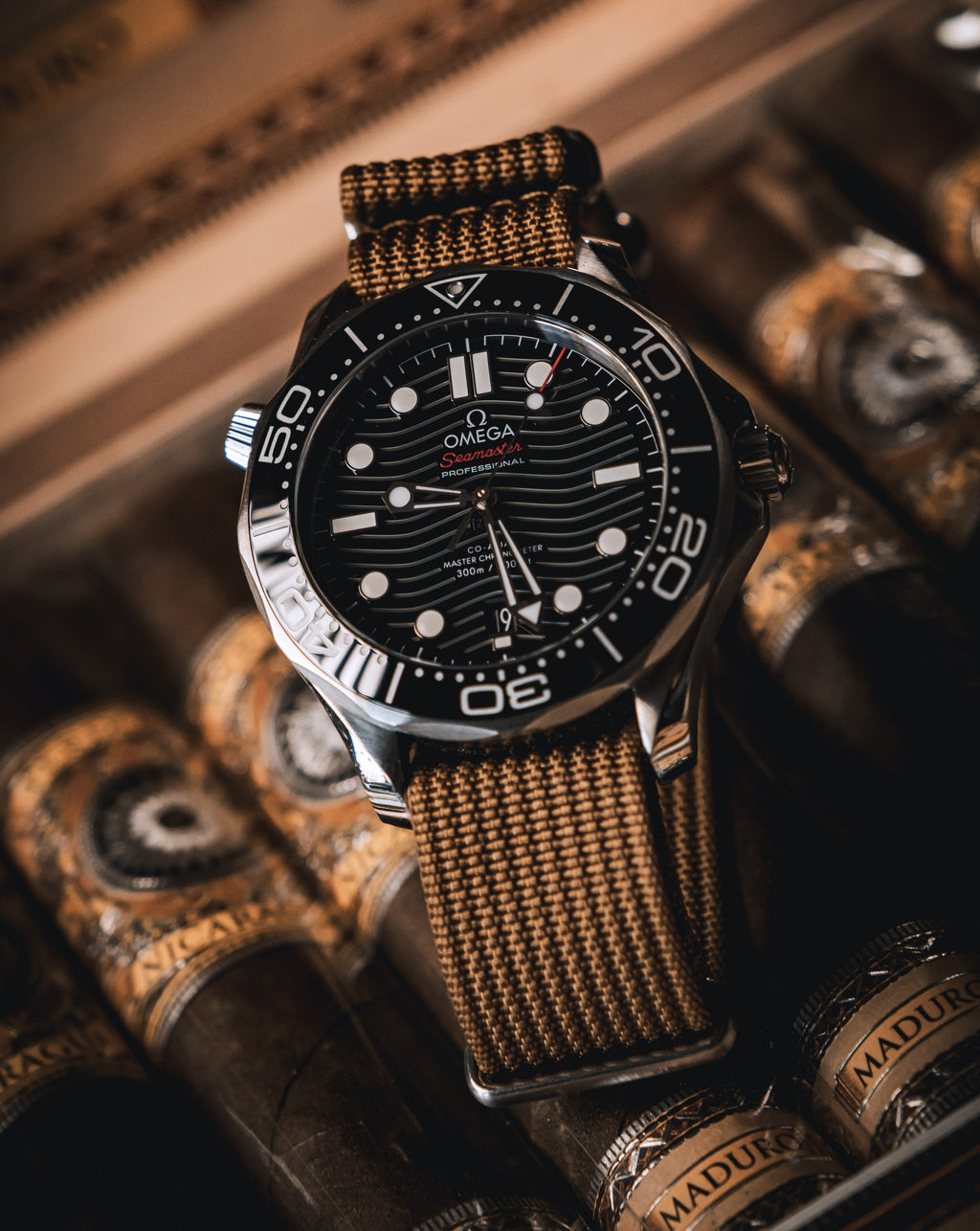 Woodland Brown Woven Nylon Strap 20mm