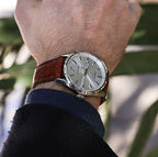 Cognac Brown Bespoke Ostrich Shin Leather Watch Strap 22mm
