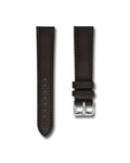 Chocolate Brown Deer Leather Watch Strap 22mm