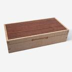 Curly Maple and Sapele Mahogany Watch Box - 8 Watch Compartments