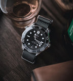 Charcoal Grey Woven Nylon Strap 22mm