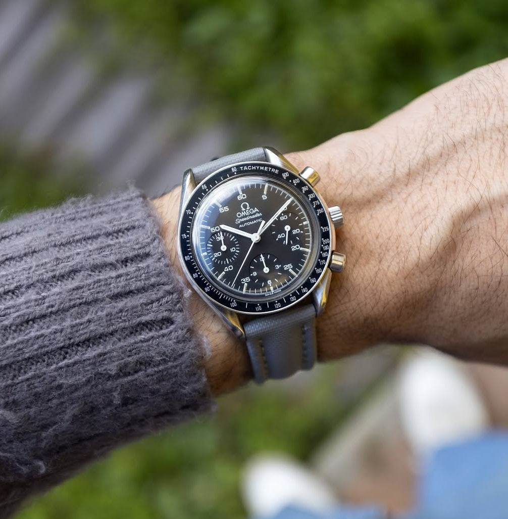 Slate Grey Sailcloth Strap 20mm