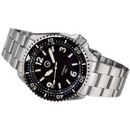 Islander Pilot-Style Dial Automatic Dive Watch with Bracelet, AR Sapphire Crystal, and Luminous Ceramic Bezel Insert #ISL-91