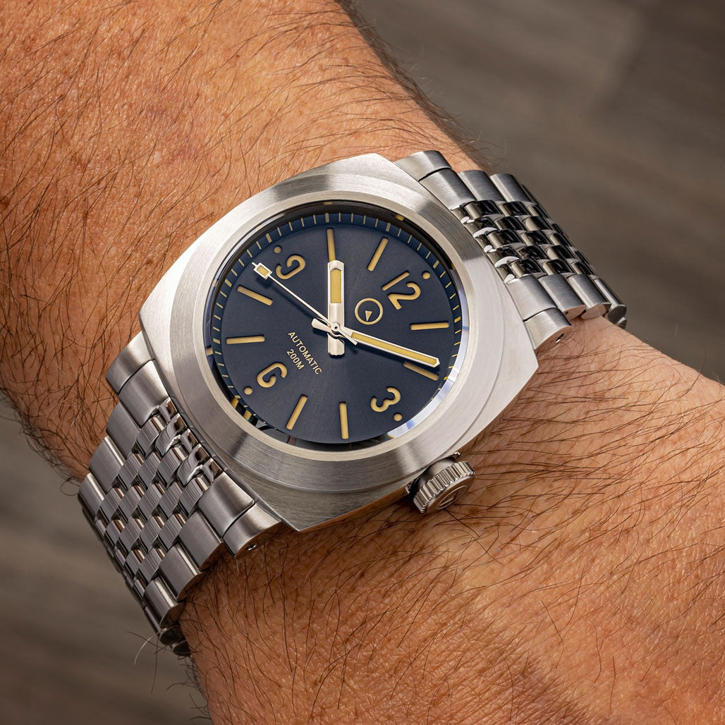 Islander Black Sandwich Dial Automatic Dive Watch with AR Sapphire Crystal, and Pilot Bezel #ISL-80