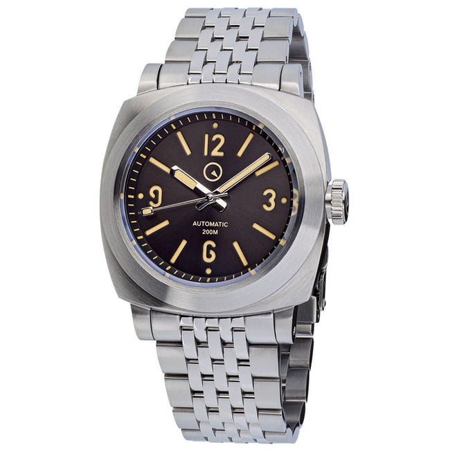 Islander Black Sandwich Dial Automatic Dive Watch with AR Sapphire Crystal, and Pilot Bezel ISL-80