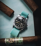 Teal Blue Elastic Watch Strap 20mm