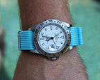 Miami Blue Woven Nylon Strap 22mm