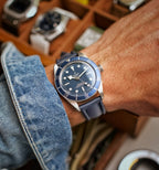 Midnight Blue Sailcloth Strap 19mm