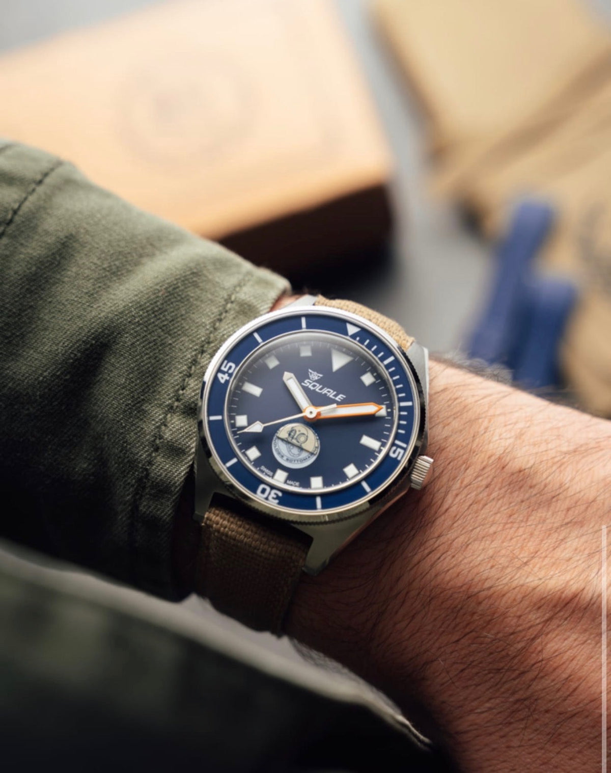 Squale Galeazzi Artiglio worn on the wrist