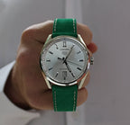 Mint Green Suede Leather Watch Strap 20mm