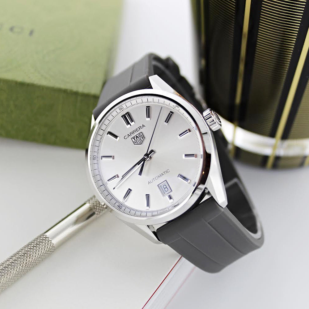 Charcoal Grey Quick Release Rubber Strap 24mm