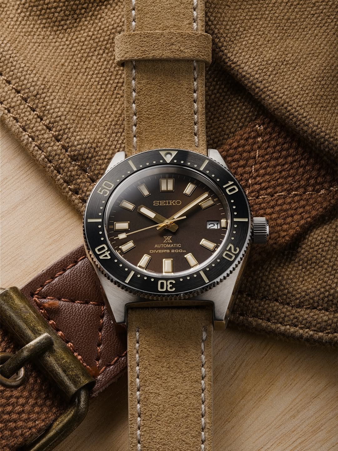 Sand Tan Suede Leather Watch Strap 18mm
