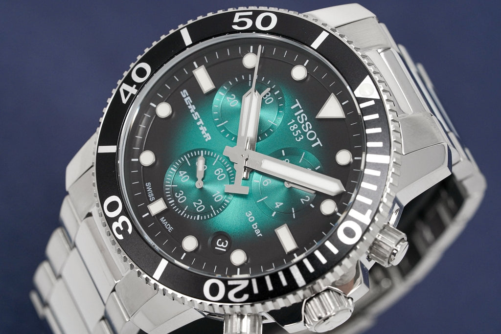 Tissot Seastar 1000 Chronograph 45.5mm Green – T120.417.11.091.01
