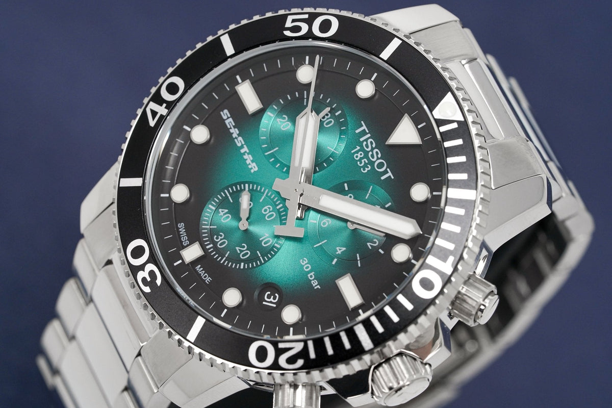 Tissot Seastar 1000 Chronograph 45.5mm Green – T120.417.11.091.01