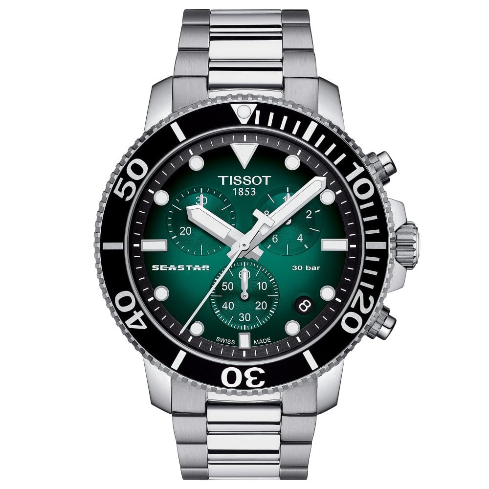 Tissot Seastar 1000 Chronograph 45.5mm Green – T120.417.11.091.01