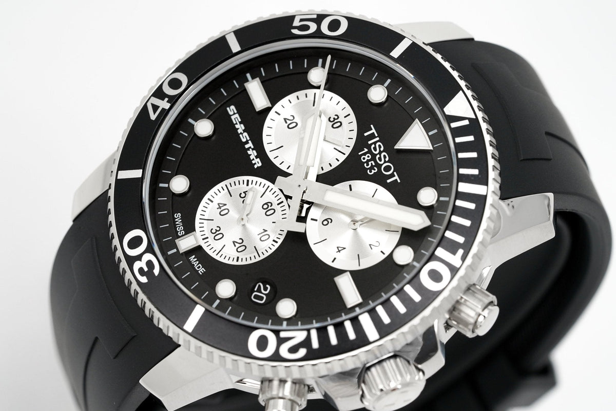 Tissot Chronograph Watch Seastar 1000 Orange T1204171705100