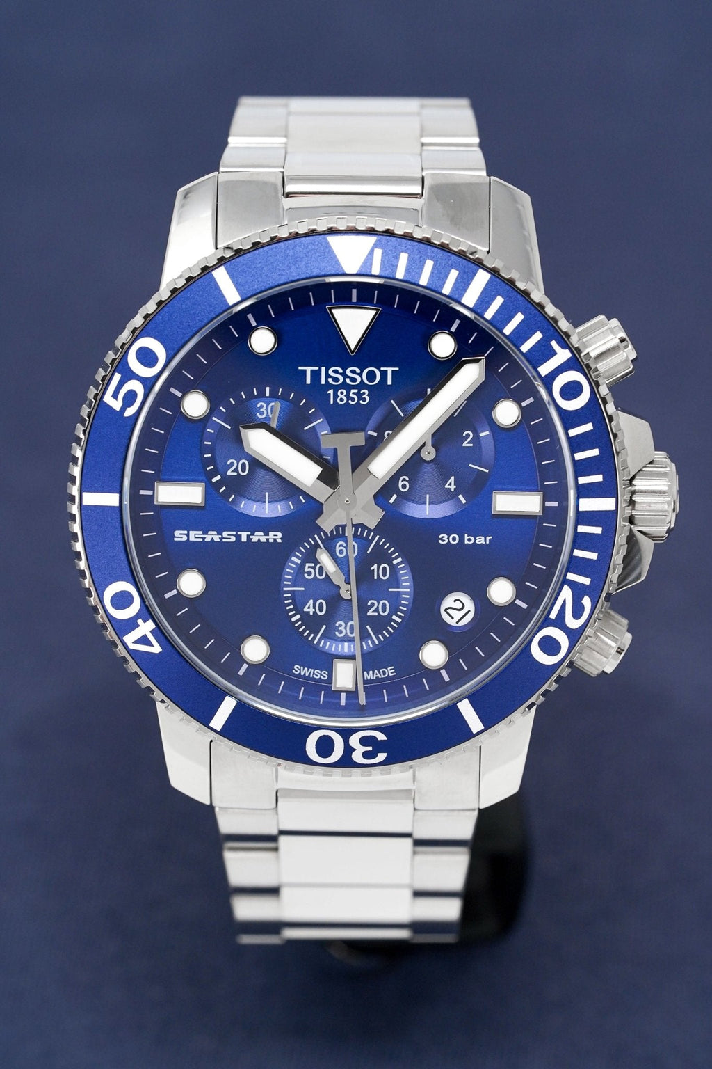 Tissot Seastar 1000 Chronograph 45.5mm Blue – T120.417.11.041.00