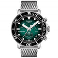 Tissot Chronograph Watch Seastar 1000 Green Mesh T1204171109100