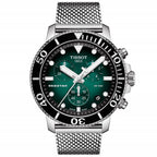 Tissot Chronograph Watch Seastar 1000 Green Mesh T1204171109100