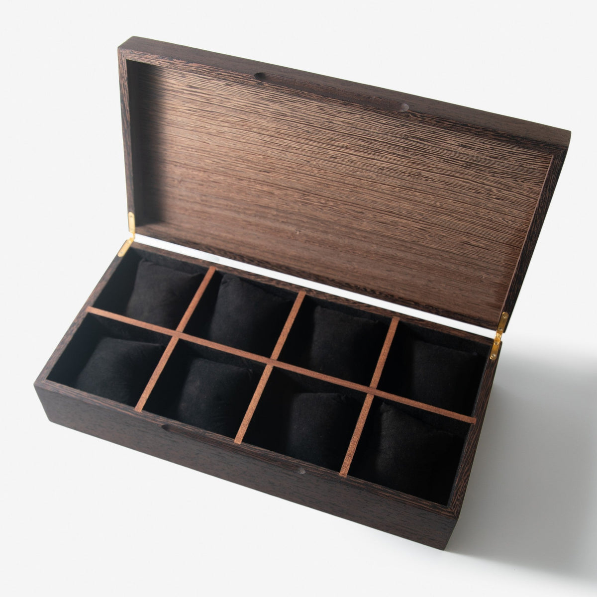 Wenge Watch Box - 8 Watch Compartments - Personalized Gift for Him