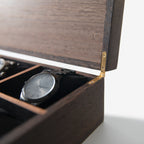 Wenge Watch Box - 8 Watch Compartments - Personalized Gift for Him