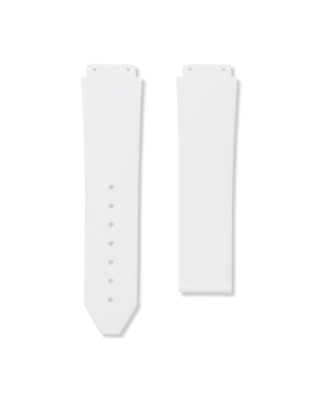 Polar White - Rubber Watch Strap For Hublot Classic Fusion 42mm
